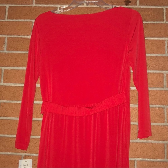 ELIZA J❤️LONG SLEEVE DRESS WITH SIDE GATHERING SIZE 6 - Picture 8 of 9